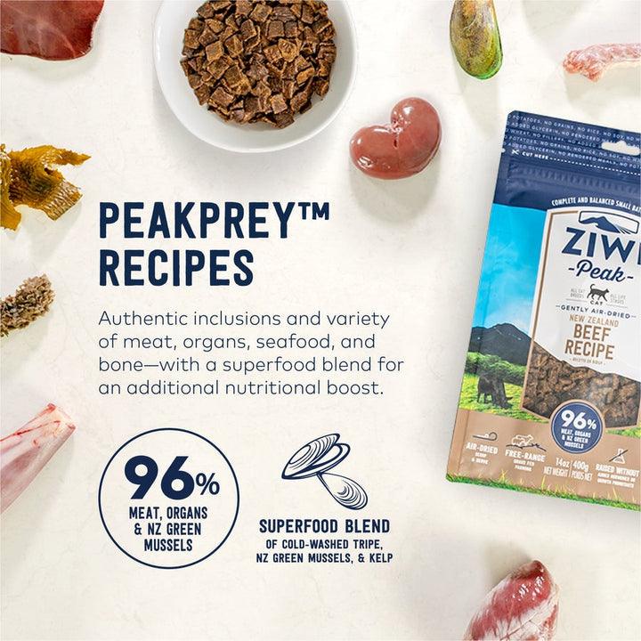 ZIWI Peak Air Dried Cat Food -  Original Beef Recipe 