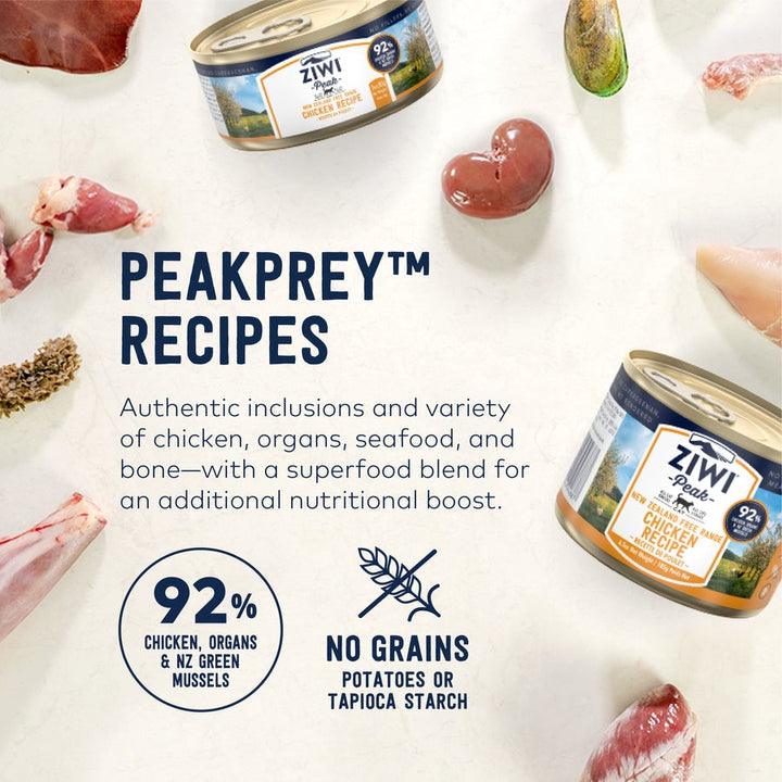 ZIWI Peak Wet Cat Food -  New Zealand Chicken Recipe Canned 