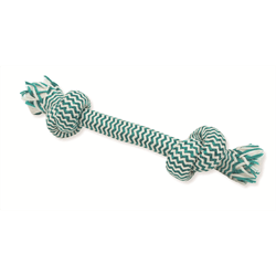 Mammoth Flossy Chews Extra Fresh 2 Knot Rope Dog Toy 