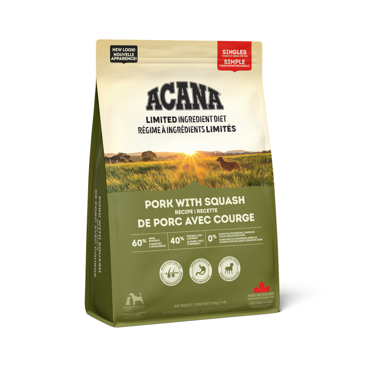 Acana Dry Dog Food - Pork With Squash Recipe 