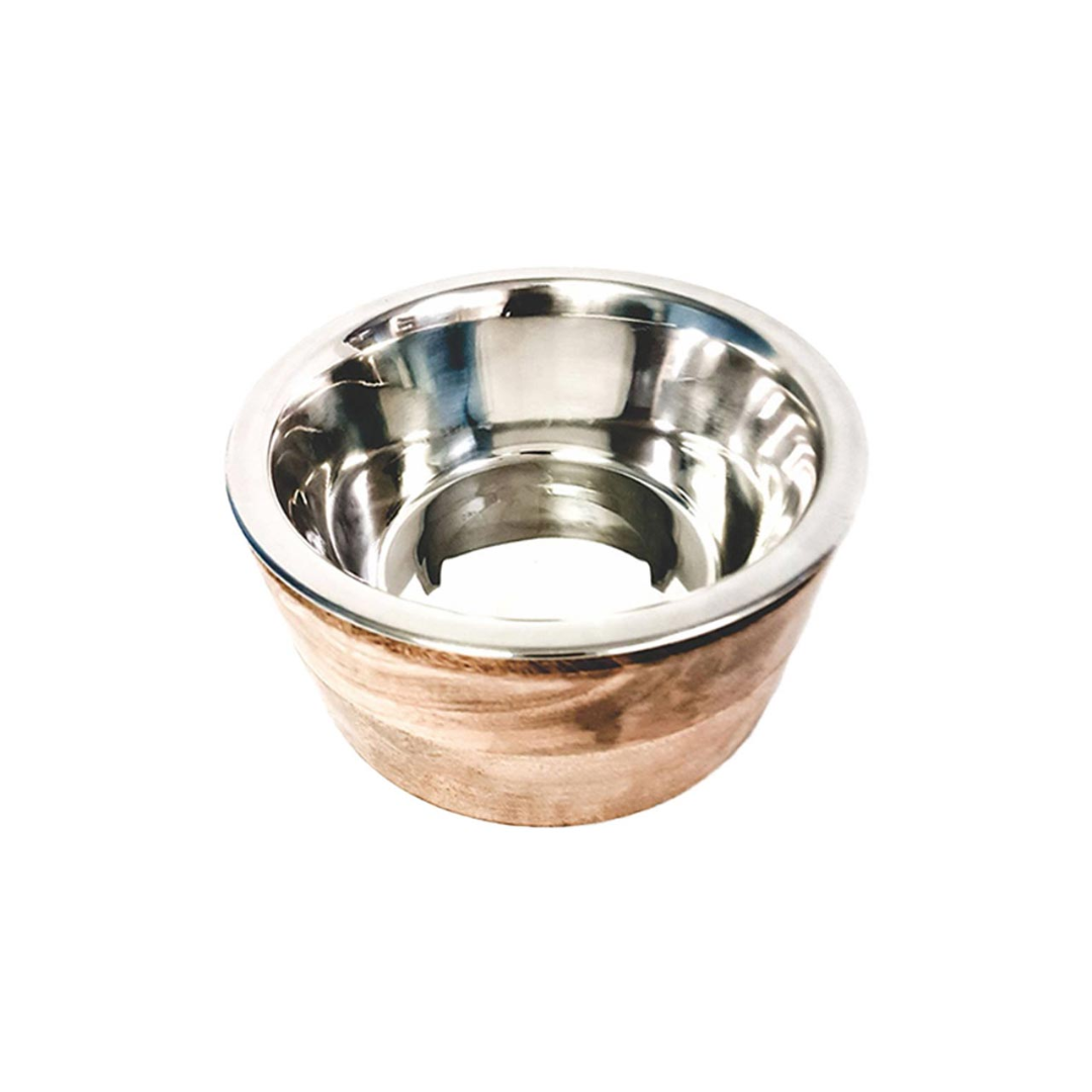 Advance Pet Bowls - Wood Sleeve With Stainless Steel Bowl