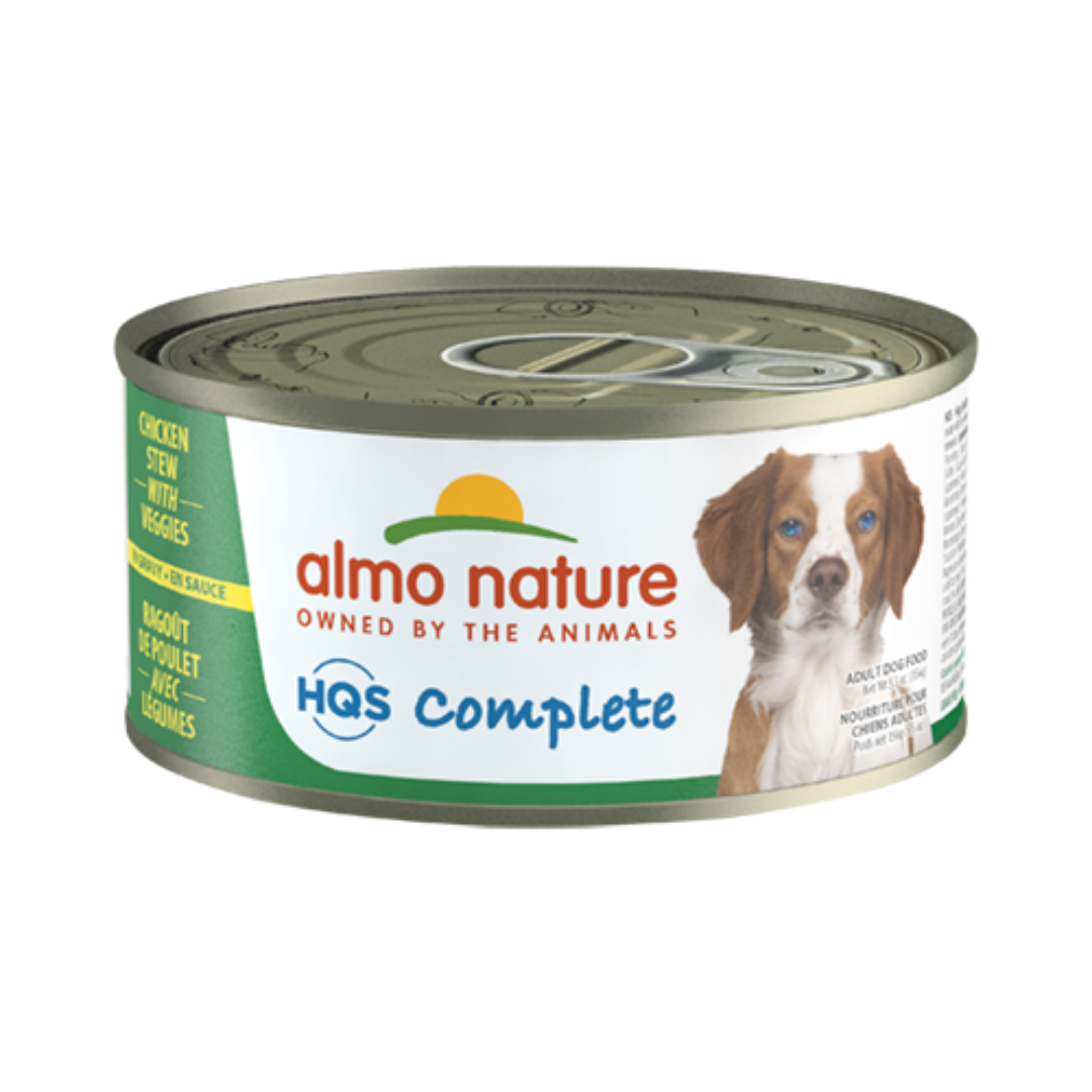 Almo Nature Wet Dog Food - HQS Complete Chicken Stew Potato & Veggies Canned