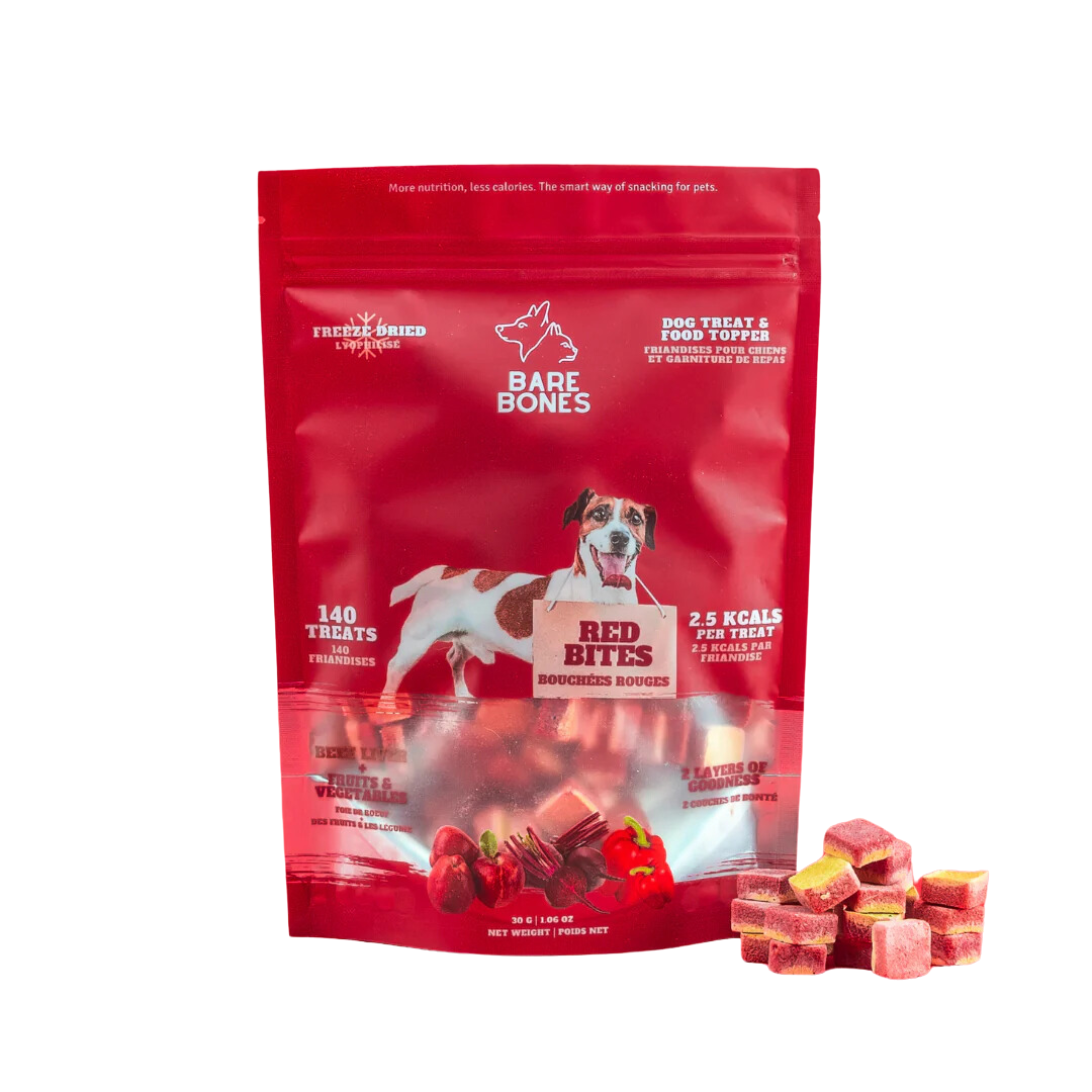 Bare Bones Freeze-Dried Dog Treats - Red Bites