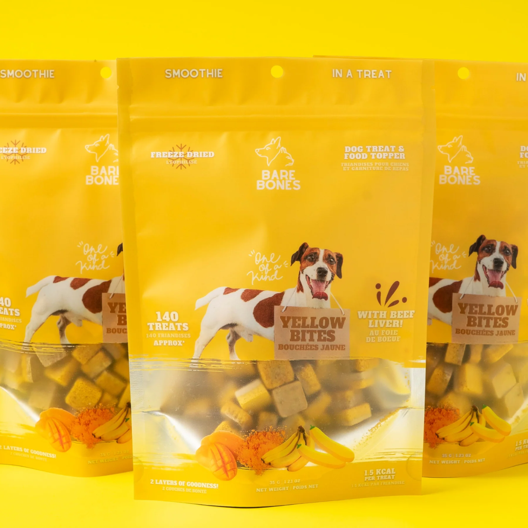 Bare Bones Freeze-Dried Dog Treats - Yellow Bites