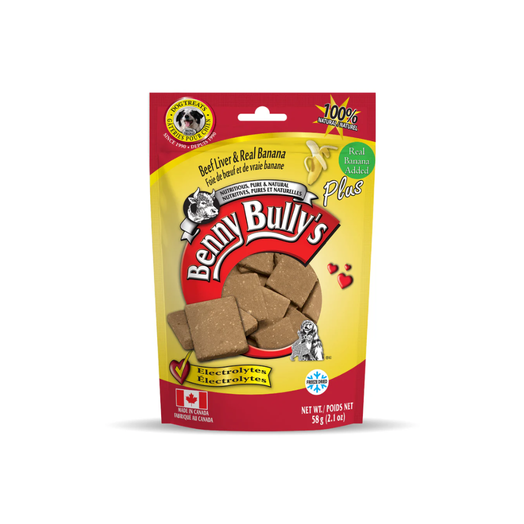 Benny Bully's Freeze Dried Dog Treats - Beef Liver Plus Banana