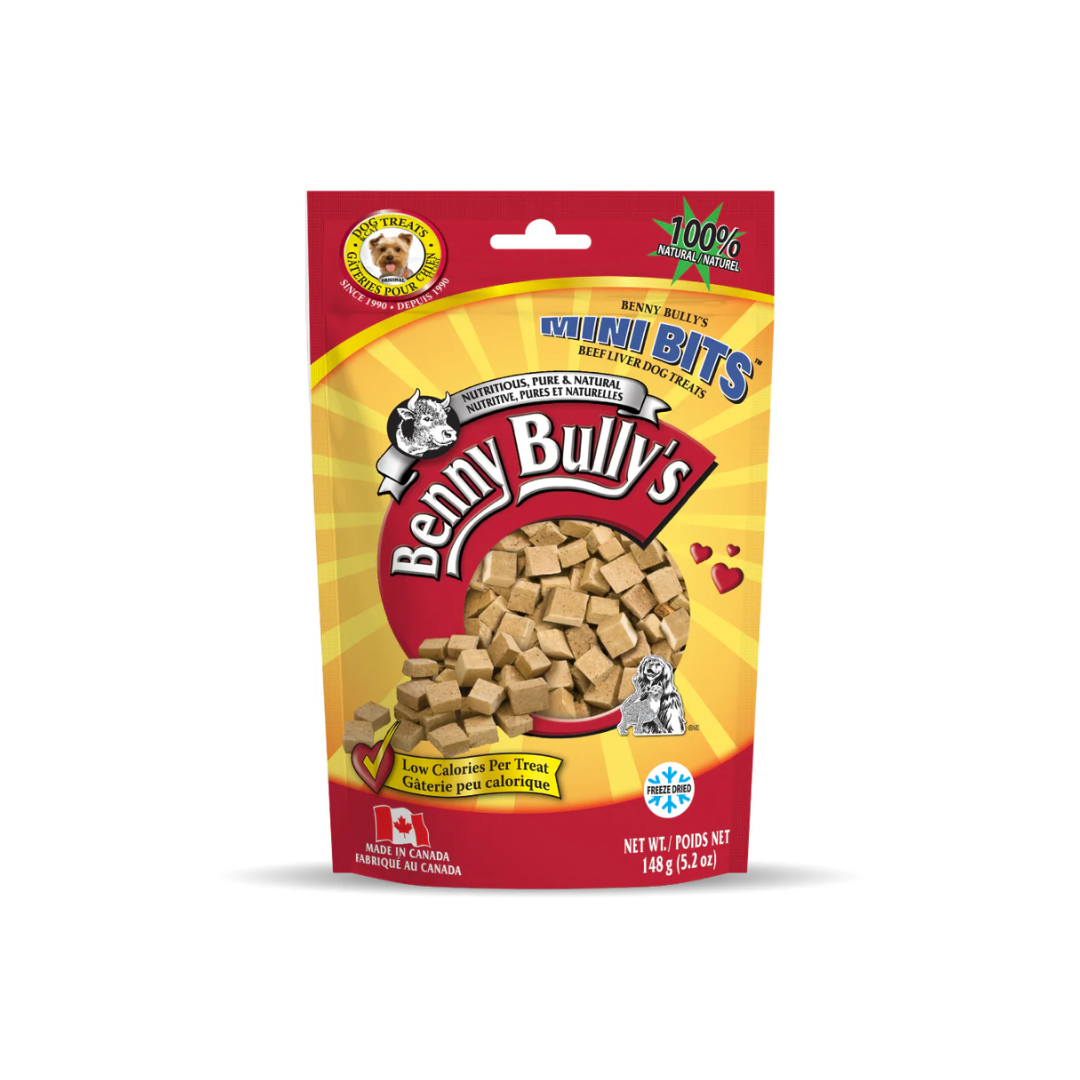 Benny Bully's Freeze Dried Dog Treats - Mini Bits Beef Liver