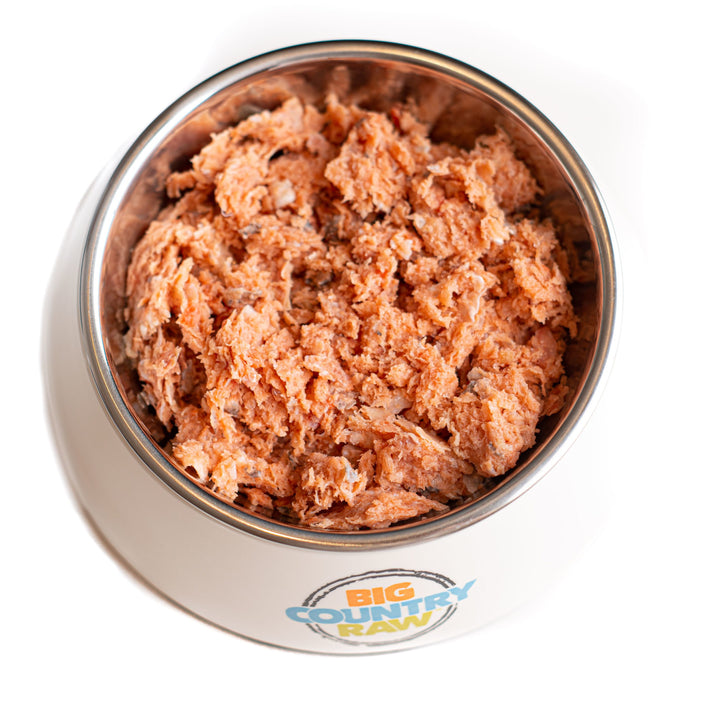 Big Country Raw Frozen Dog Food - Pure Salmon Carton 