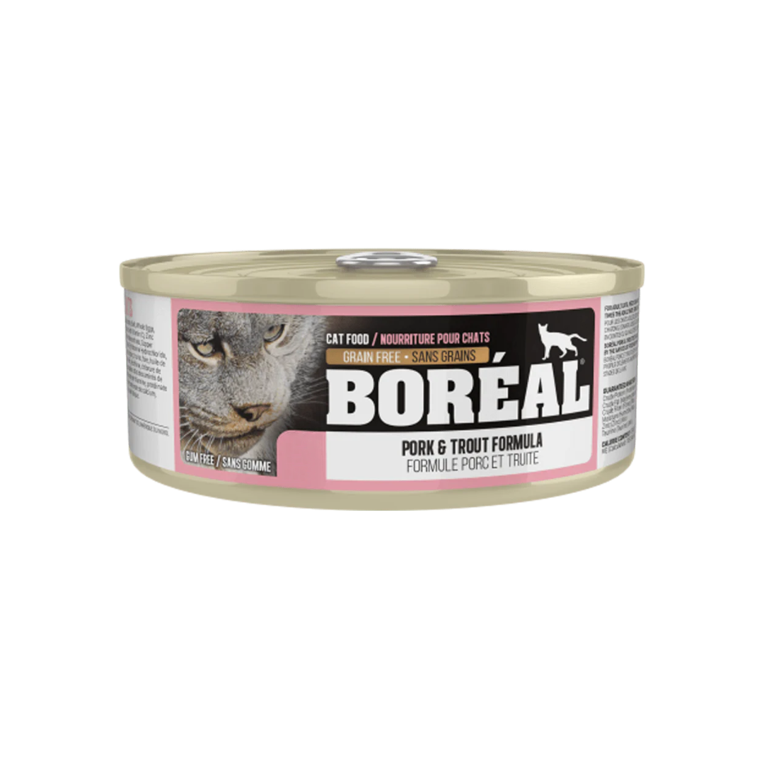 Boreal Wet Cat Food - Pork and Trout Formula Canned