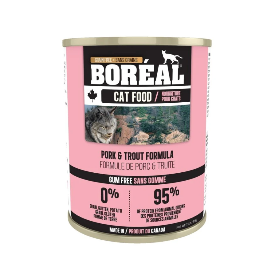 Boreal Wet Cat Food - Pork and Trout Formula Canned