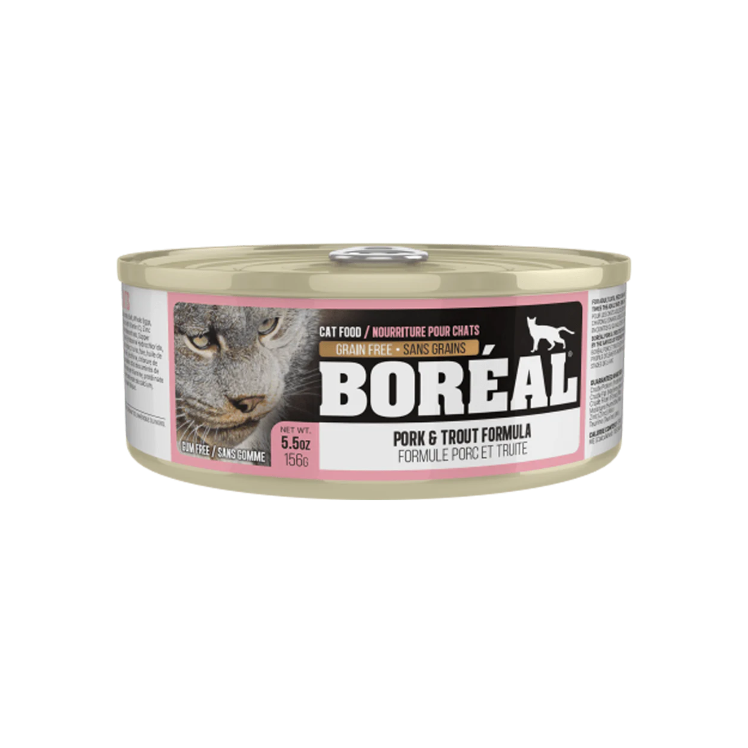 Boreal Wet Cat Food - Pork and Trout Formula Canned