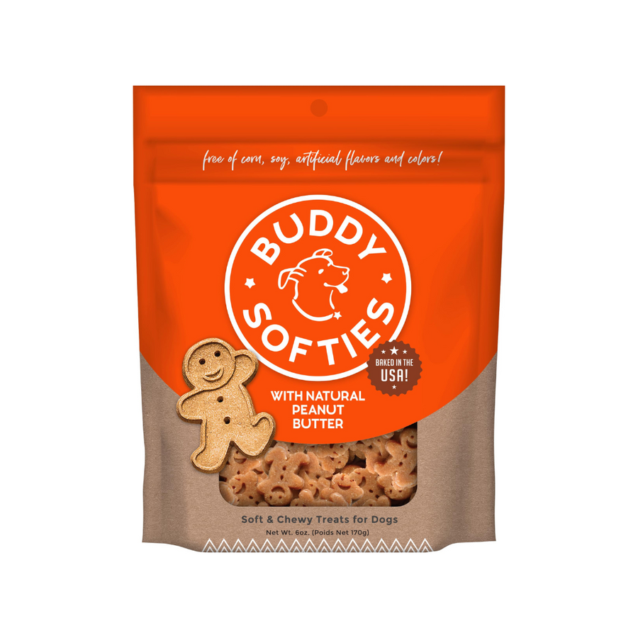 Buddy Biscuits Dog Treats - Original Soft & Chewy Peanut Butter 