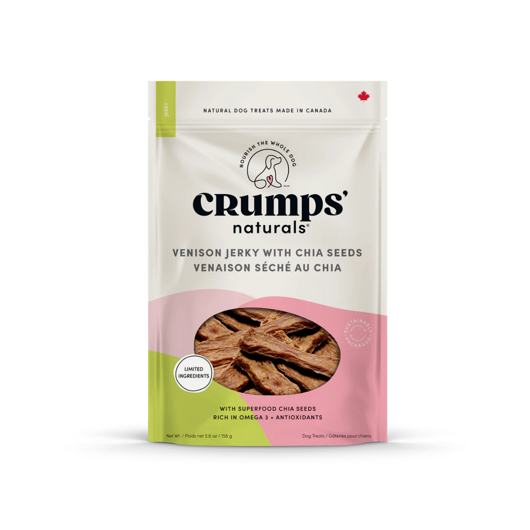 Crumps Dog Treats - Venison Jerky With Chia Seeds