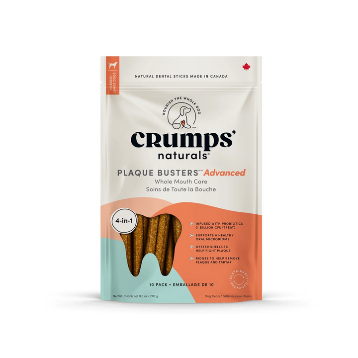 Crumps' Naturals Dog Mouth Care - Plaque Busters Advanced Whole Mouth Dental Sticks