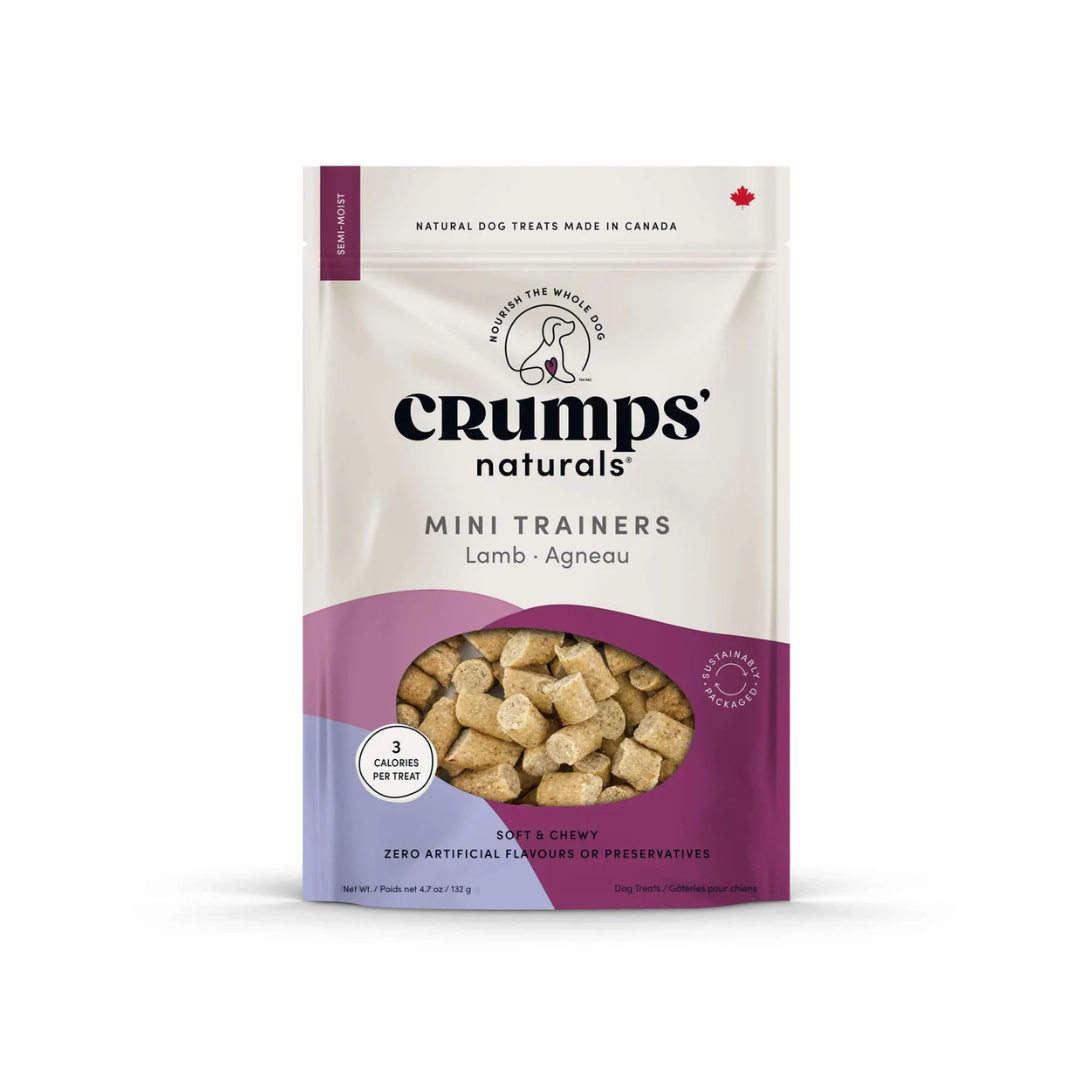 Crumps' Naturals Dog Treats - Semi Moist Lamb Mini Trainers