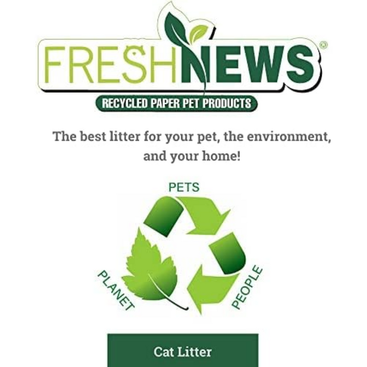 Fresh News Cat Litter - Original Recycled Paper Pellets Litter 