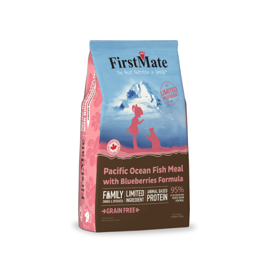 FirstMate Dry Cat Food - Limited Ingredient Pacific Ocean Fish Meal With Blueberries Formula