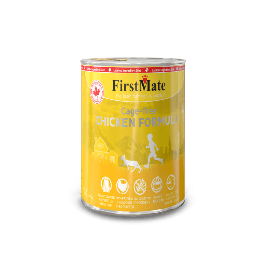 FirstMate Wet Cat Food - Limited Ingredient Cage Free Chicken Formula Canned 