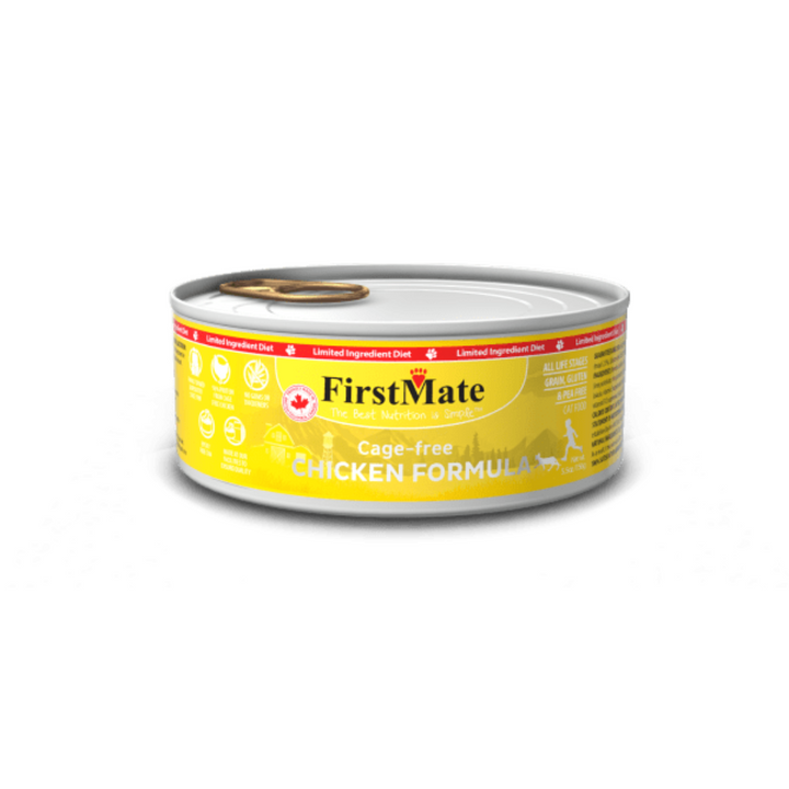 FirstMate Wet Cat Food - Limited Ingredient Cage Free Chicken Formula Canned 