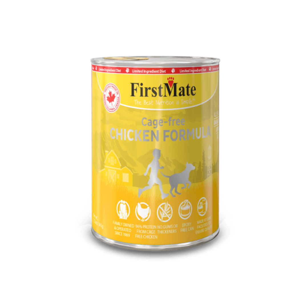 FirstMate Wet Dog Food - Limited Ingredient Cage Free Chicken Formula Canned 