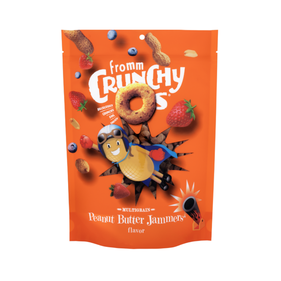 Fromm Dry Dog Treats - Crunchy O's Peanut Butter Jammers Flavor