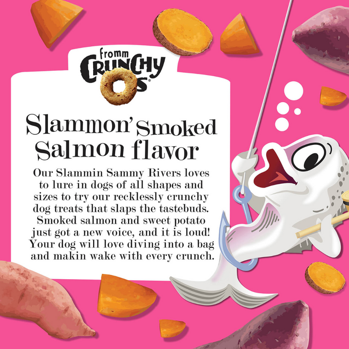 Fromm Dry Dog Treats - Crunchy O's Slammon Smoked Salmon Flavor