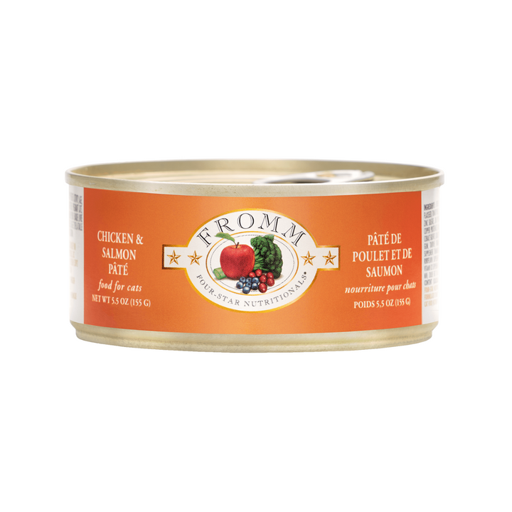 Fromm Wet Cat Food - Four Star Nutrionals Chicken & Salmon Pate Canned