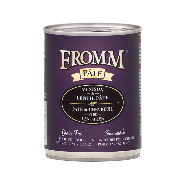 Fromm Wet Dog Food - Venison & Lentil Pate Canned