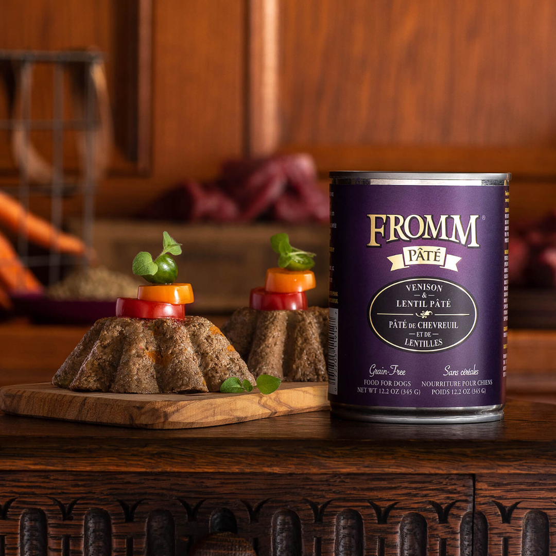 Fromm Wet Dog Food - Venison & Lentil Pate Canned