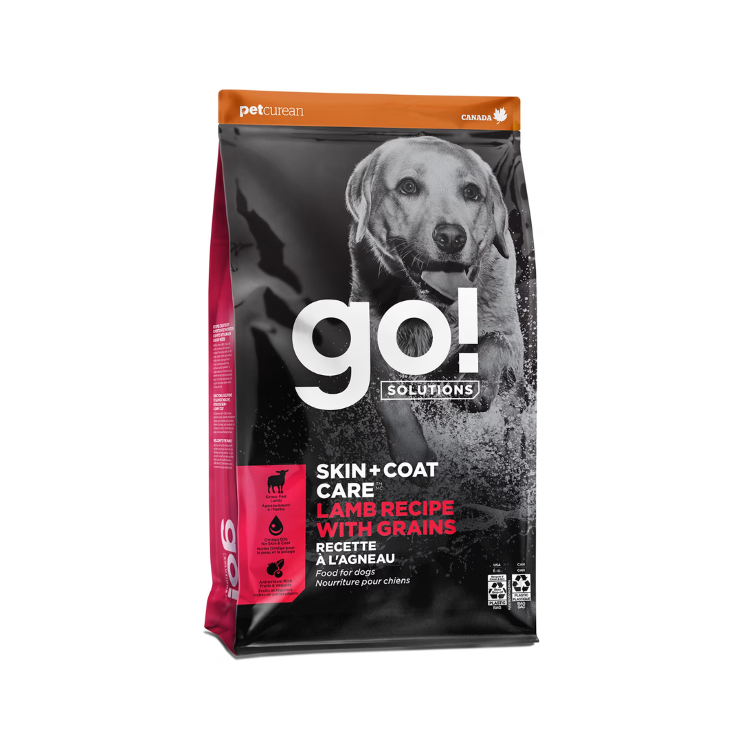 go! Dry Dog Food - Skin + Coat Care Lamb Recipe With Grain