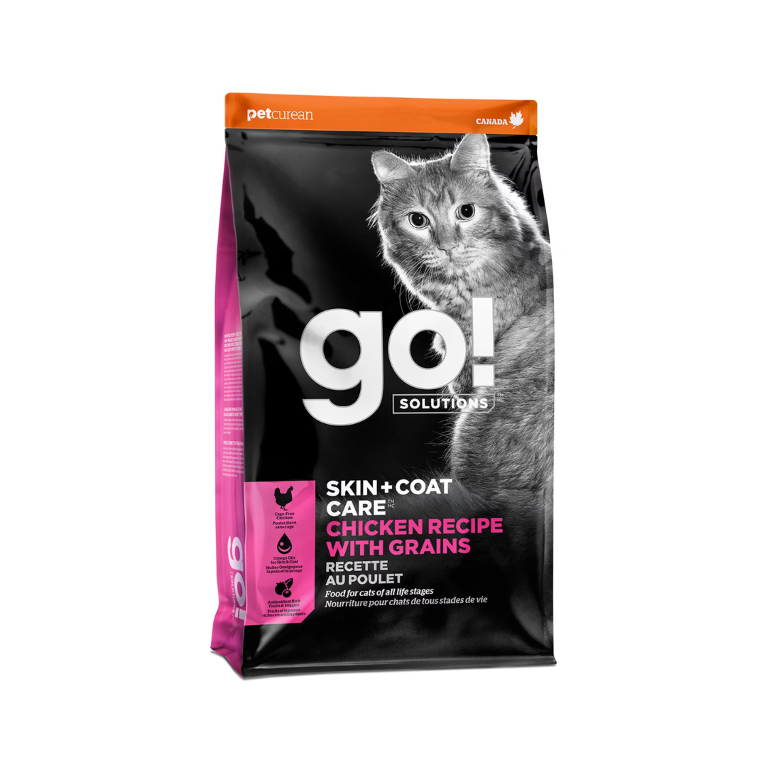 Go! Solutions Dry Cat Food - Skin + Coat Care Chicken Recipe with Grains