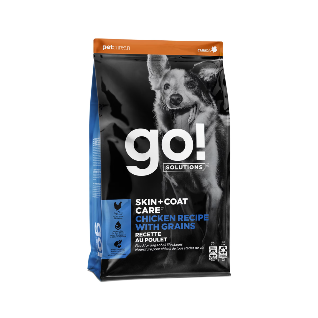 Go! Solutions Dry Dog Food - Skin + Coat Care Chicken Recipe with Grains