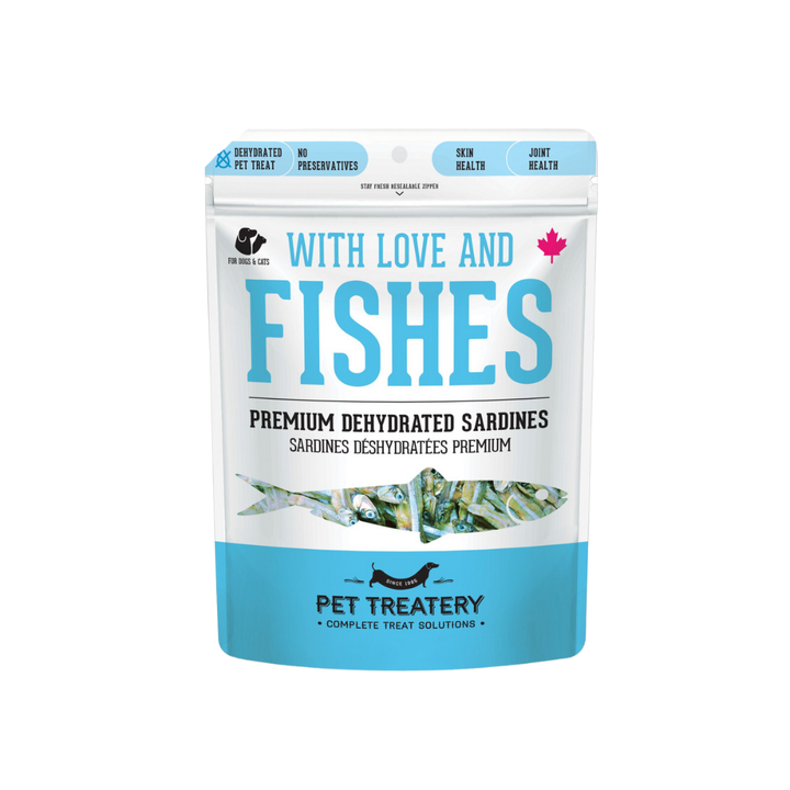 Granville Dehydrated Dog and Cat Treats - With Love and Fishes Premium Sardines