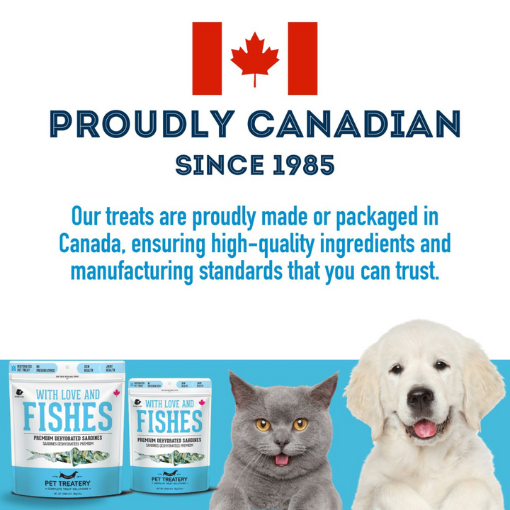 Granville Dehydrated Dog and Cat Treats - With Love and Fishes Premium Sardines