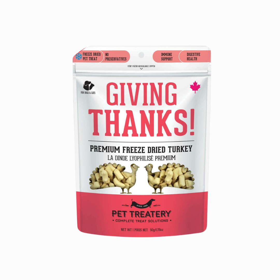 Granville Freeze-Dried Dog & Cat Treats - Giving Thanks! Premium Turkey