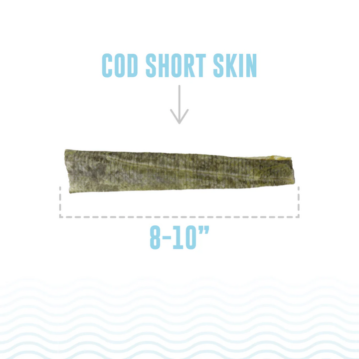 Icelandic+ Dog Treats - Cod Short Skins Dog Chew