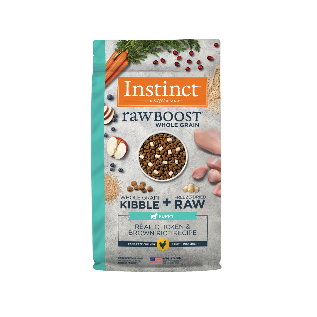 Instinct Kibble & Freeze Dried Dog Food - Boost Whole Grain Real Chicken Brown Rice Puppy