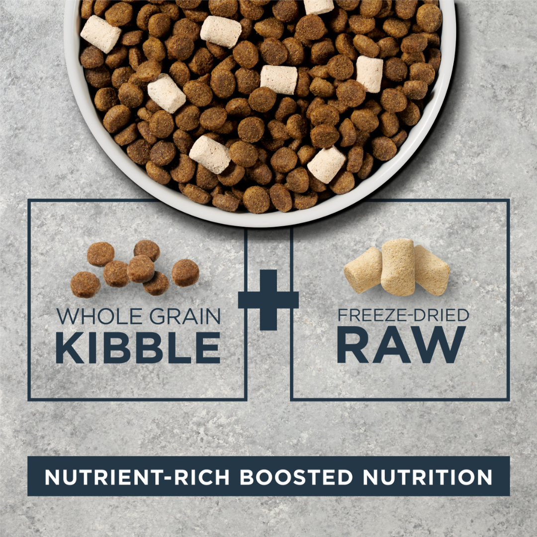 Instinct Kibble & Freeze Dried Dog Food - Raw Boost Whole Grain Real Chicken & Brown Rice Recipe