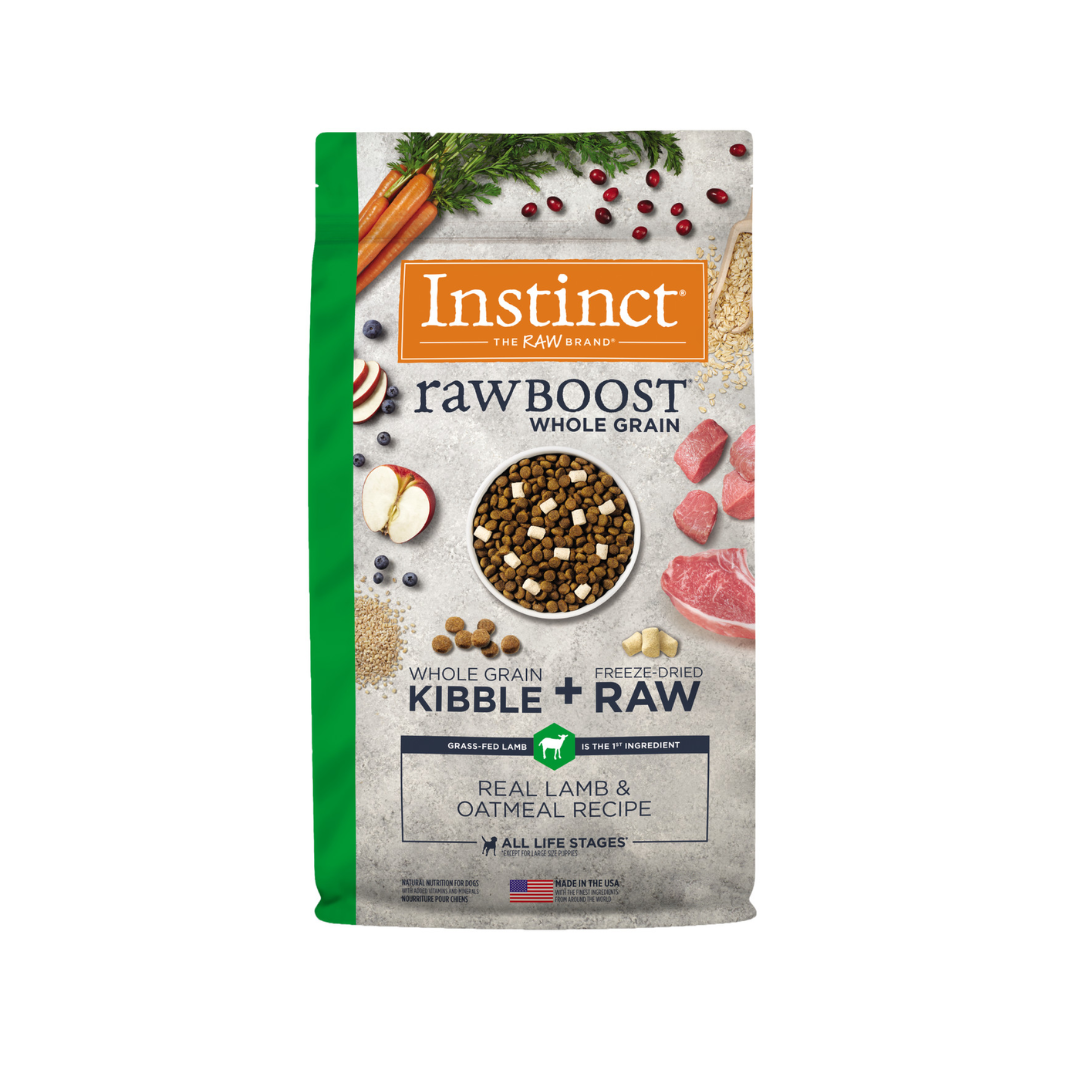 Instinct Kibble & Freeze Dried Dog Food - Raw Boost Whole Grain Real Lamb And Oatmeal