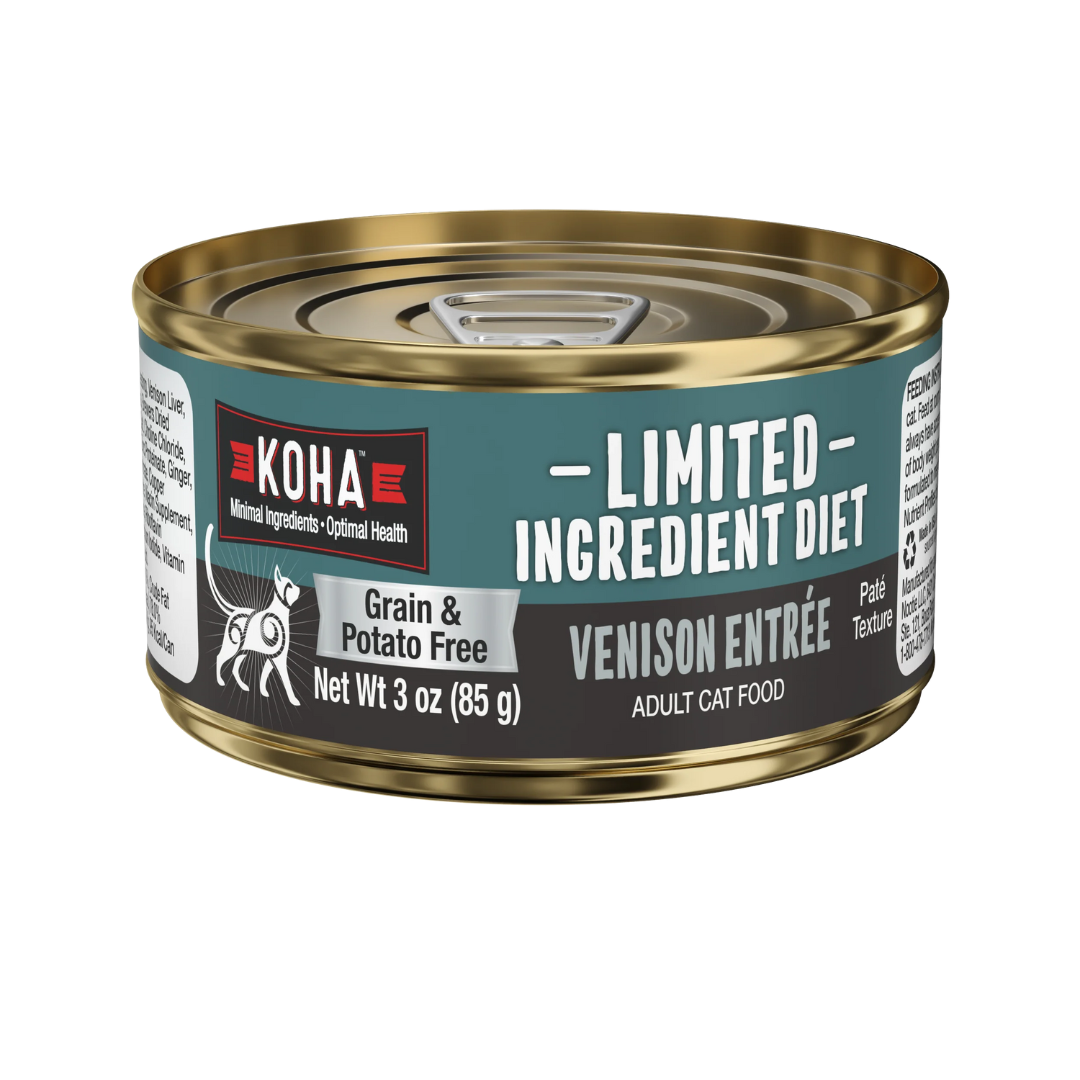 KOHA Wet Cat Food - Limited Ingredient Diet Venison Entrée Canned