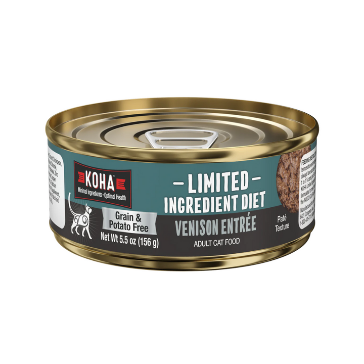 KOHA Wet Cat Food - Limited Ingredient Diet Venison Entrée Canned