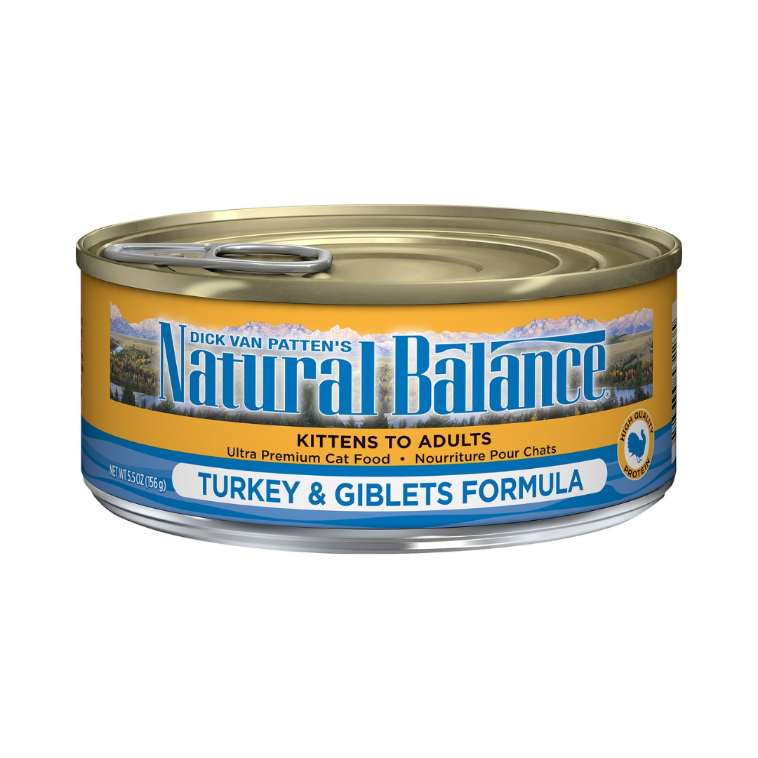 Natural Balance Wet Cat Food - Ultra Turkey and Giblet Canned 
