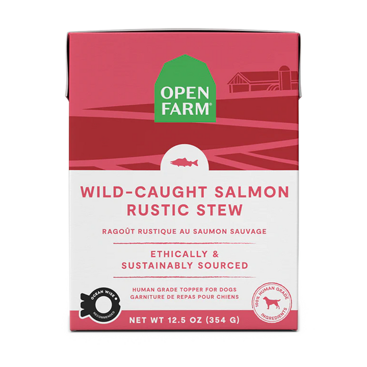 Open Farm Wet Dog Food - Wild-Caught Salmon Rustic Stew 