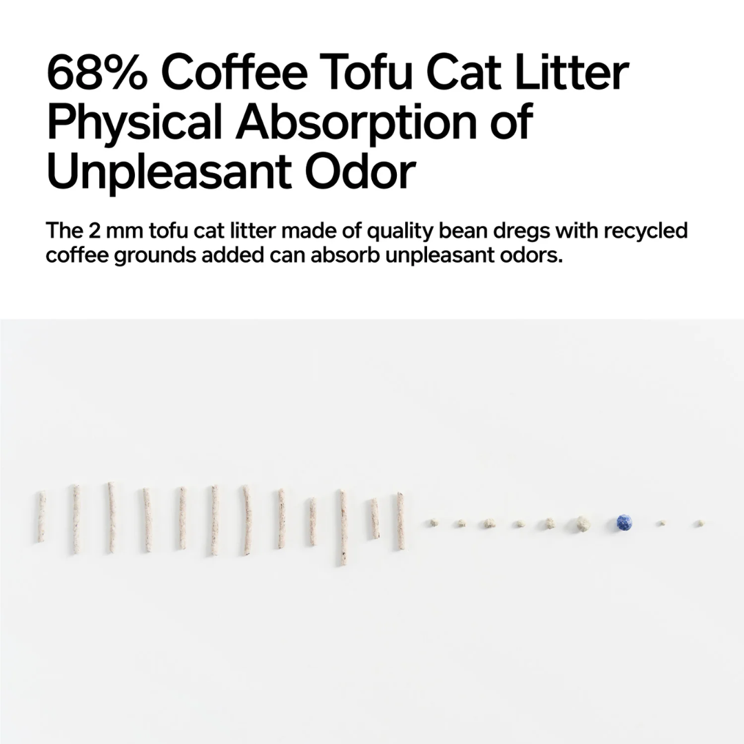 Pidan Tofu Cat Litter - Tofu Litter with Recycled Coffee Grounds