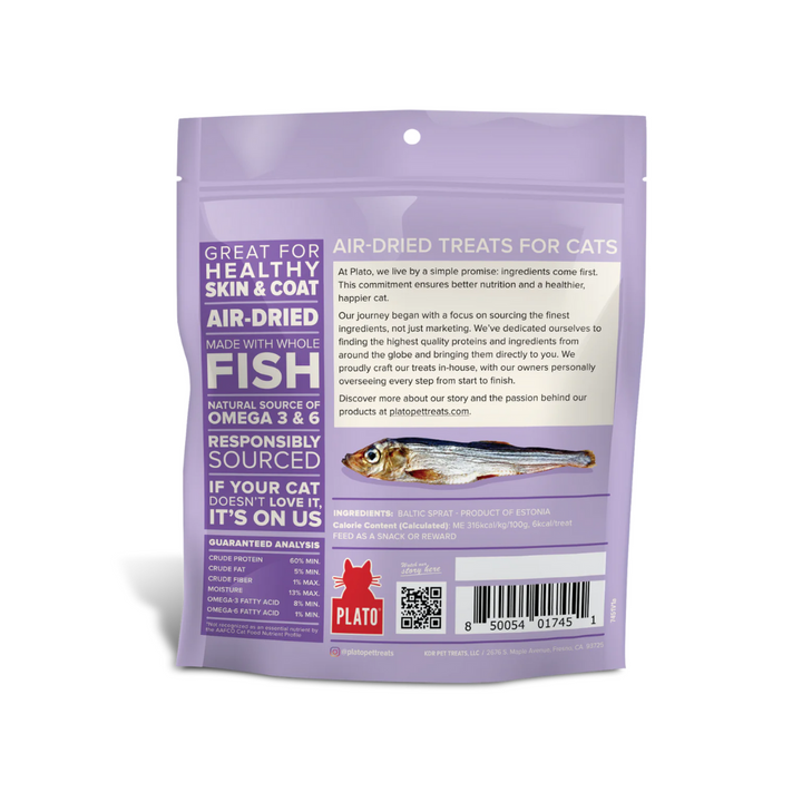 Plato Air Dried Cat Treats - Baltic Sprat