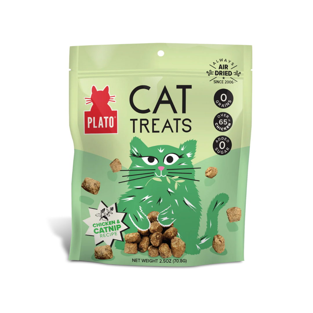 Plato Air Dried Cat Treats - Chicken & Catnip Recipe