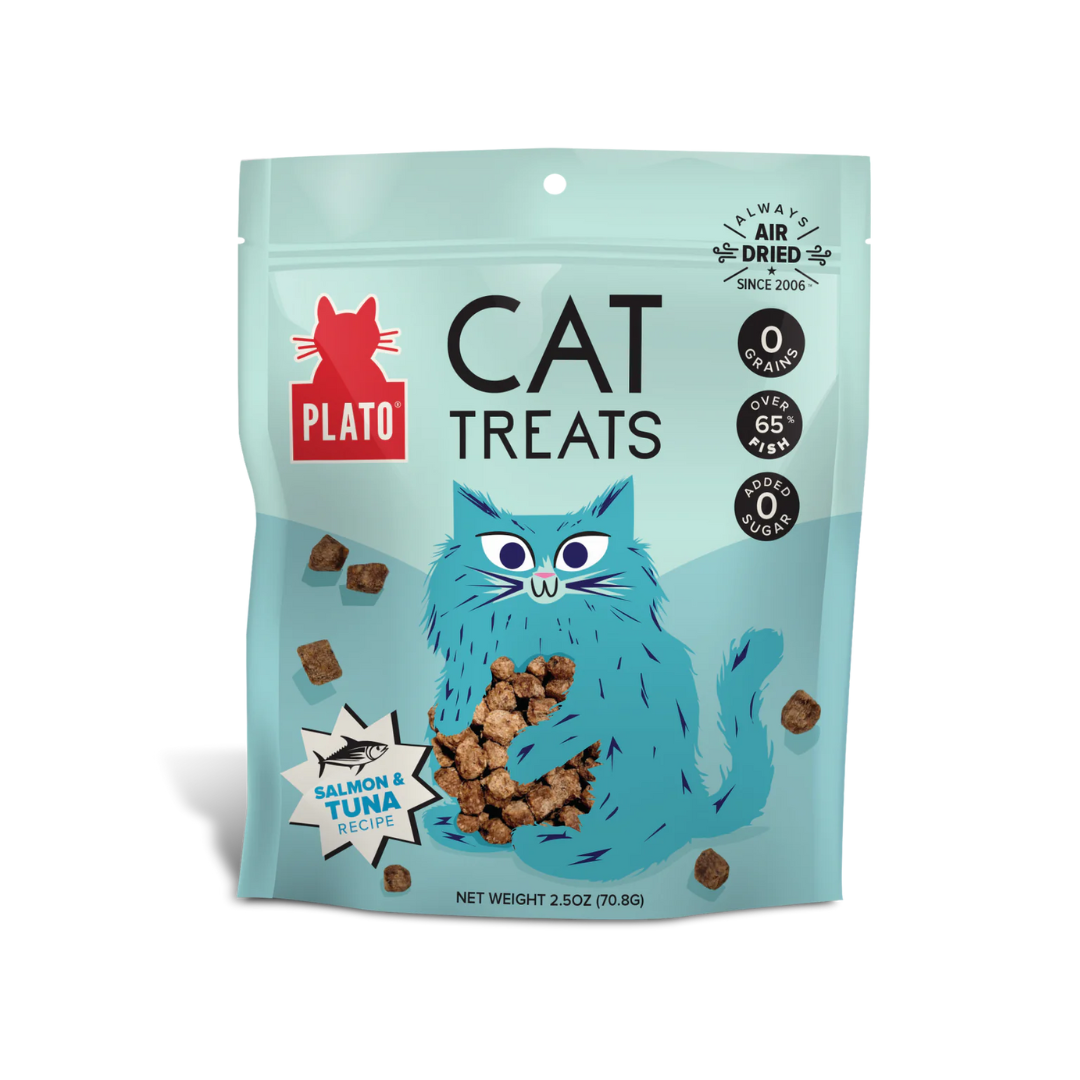 Plato Air Dried Cat Treats - Salmon & Tuna Recipe