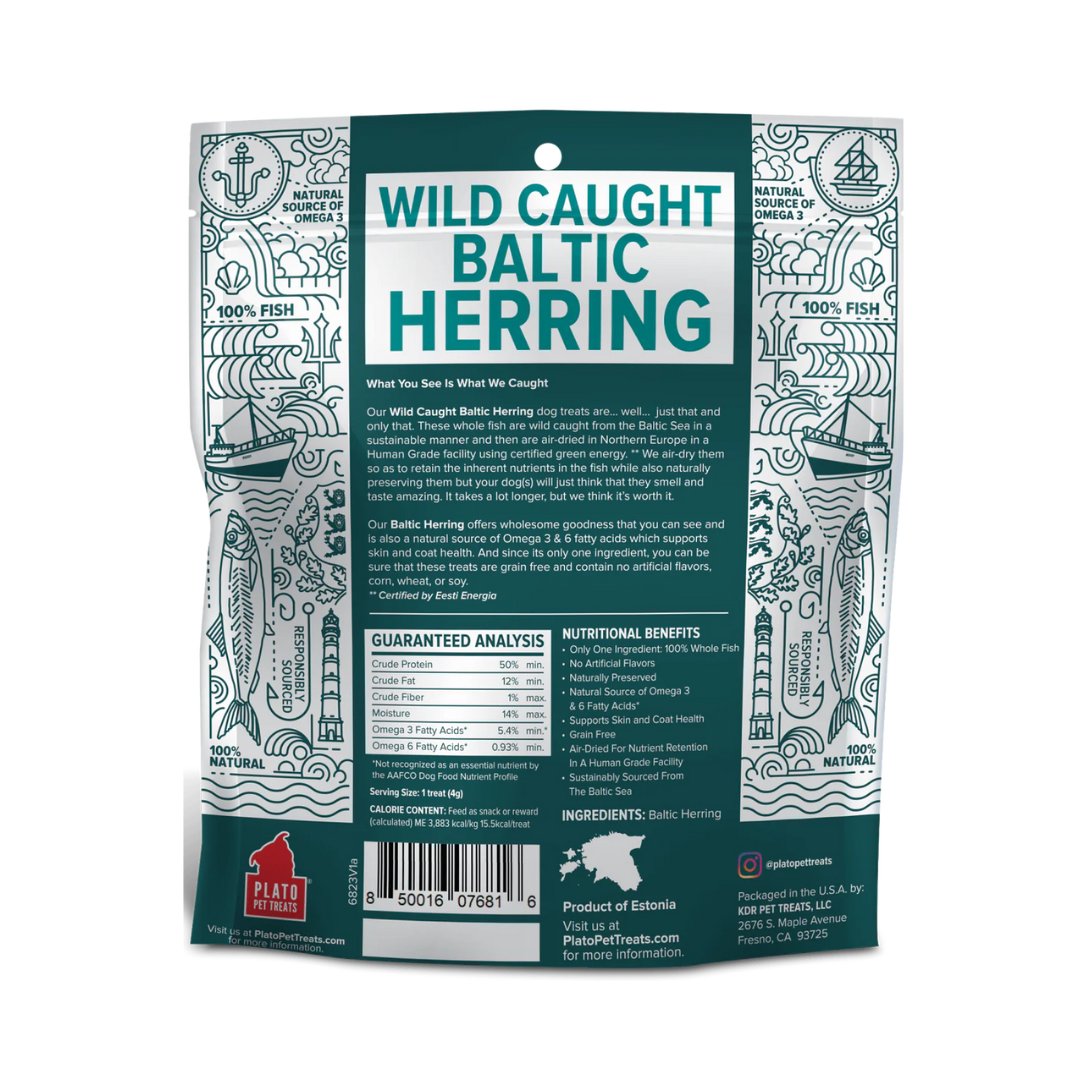 Plato Air Dried Dog Treats - Wild Caught Baltic Herring