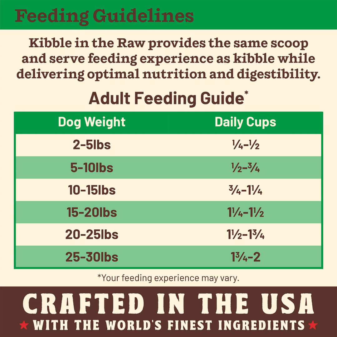 Primal Freeze Dried Dog Food - Kibble In The Raw Small Breed Chicken Recipe