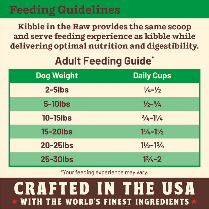 Primal Freeze Dried Dog Food - Kibble In The Raw Small Breed Chicken Recipe