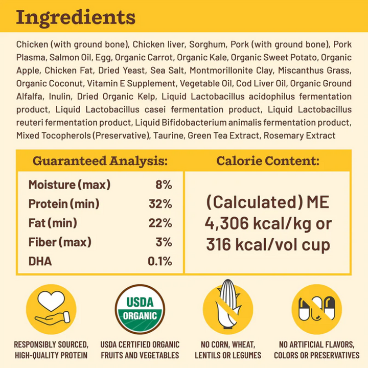 Primal Freeze Dried Dog Food - Kibble in the Raw Puppy Chicken & Pork Recipe